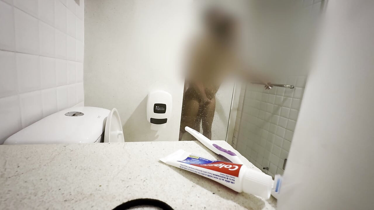 Catching My Step-sister Touching Herself in the Shower and Let Me Fuck