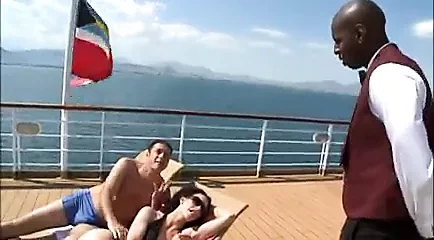 Aliz threesome with hubby and black guy