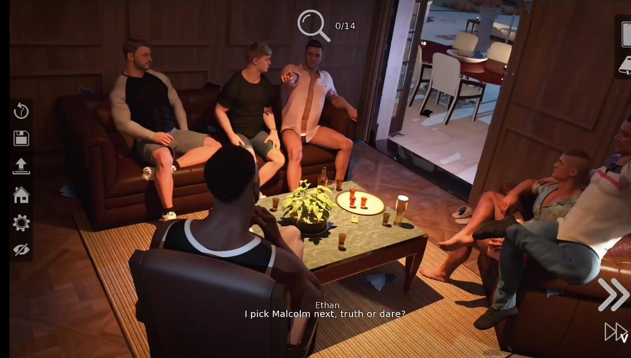 Amazing bachelor party with only straight men.