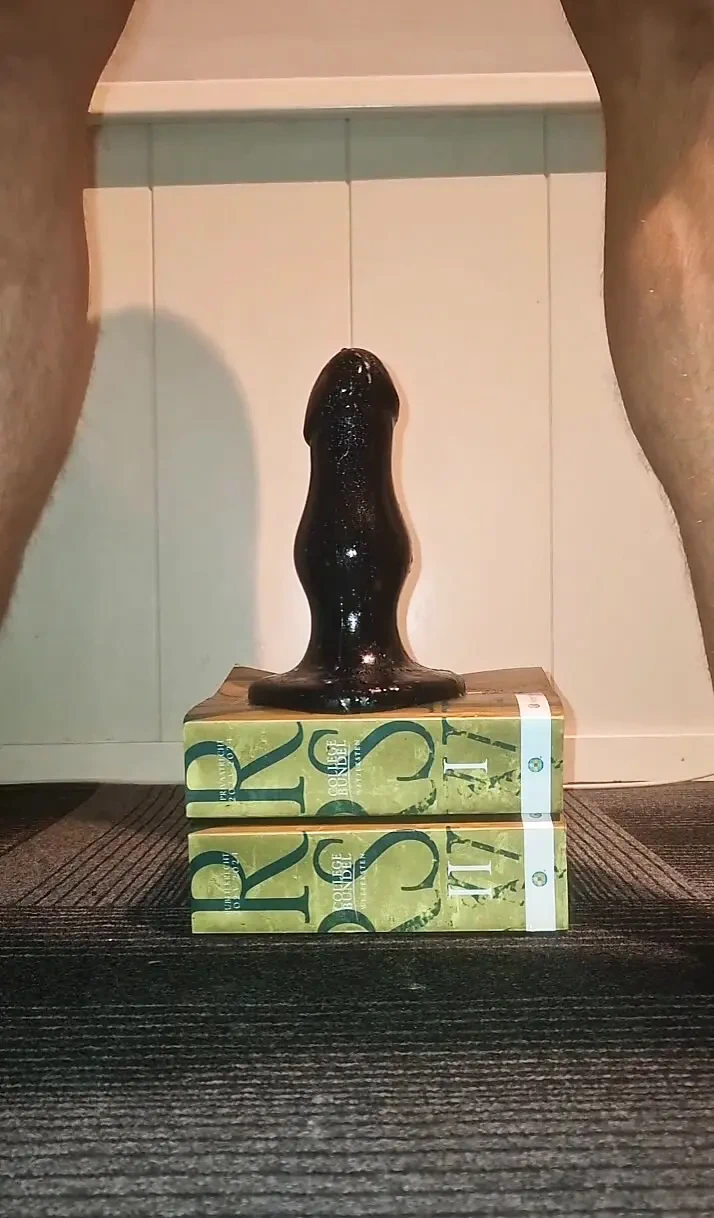 Hot gay twink loves to take his huge stinger toy