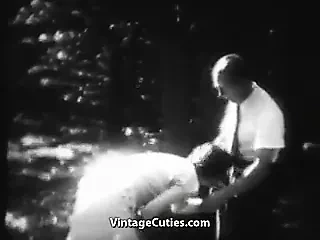 Stunning Bitch Has Fun in the Forest (1930s Vintage)