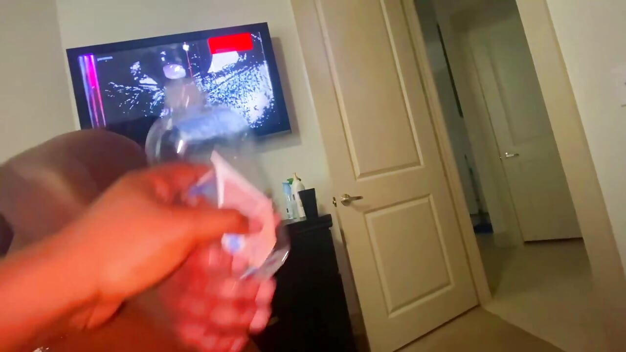 Culo rebotando loco en la polla