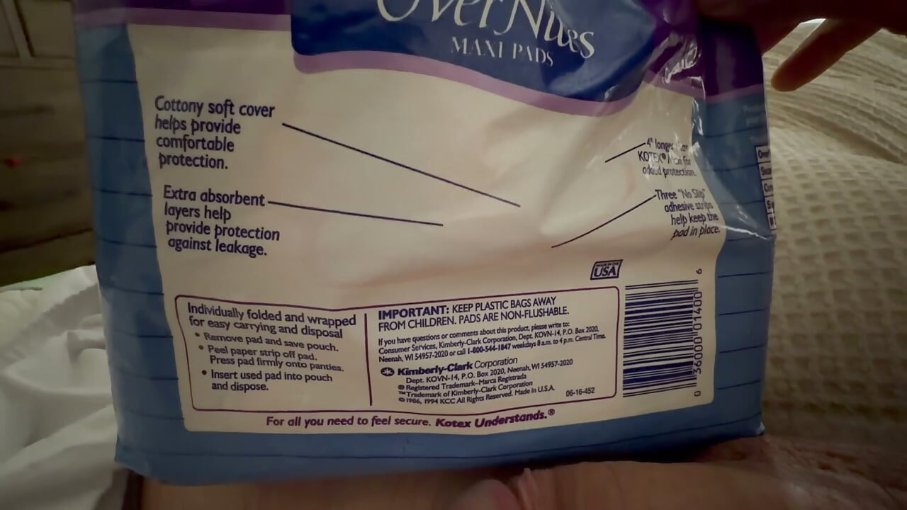 Special Kotex Overnite Maxi Pads