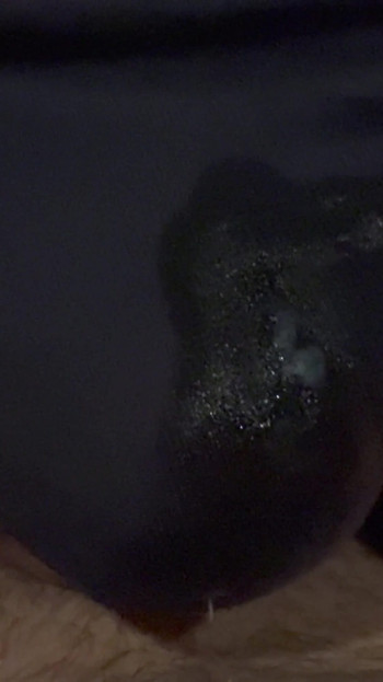 Thrilling moment from "Stepdad cums in stepdaughters panties - Gushing precum"
