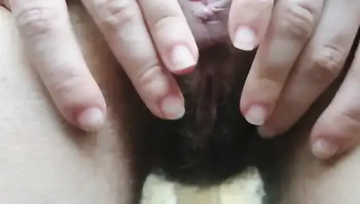 Экстремальное поклонение волосатой крупным планом