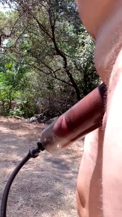 Cock pumping in public