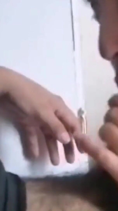 Powerful moment from "I give my friend a rich cock blowjob in the living room after we fuck"