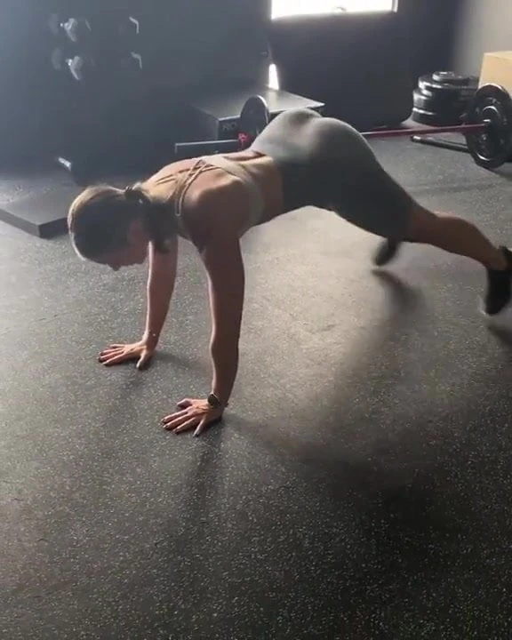Rebecca's ass jiggling more
