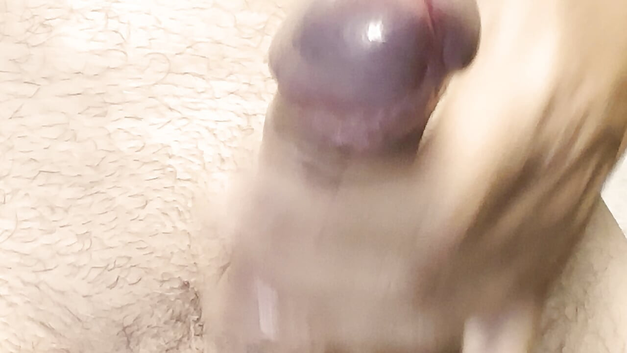 I love you, and I'm showing you my cock up close while I masturbate