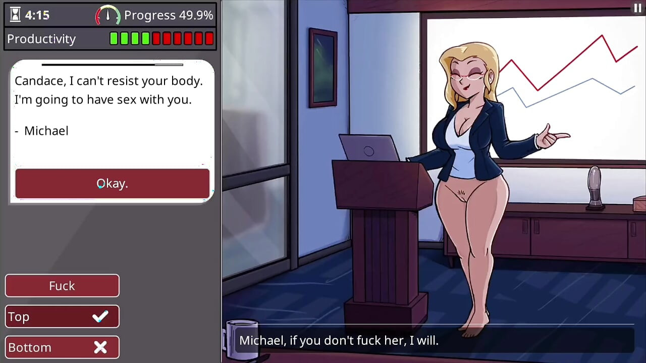 Girl with big boobs and big ass takes monster cock - barely working gameplay level 3