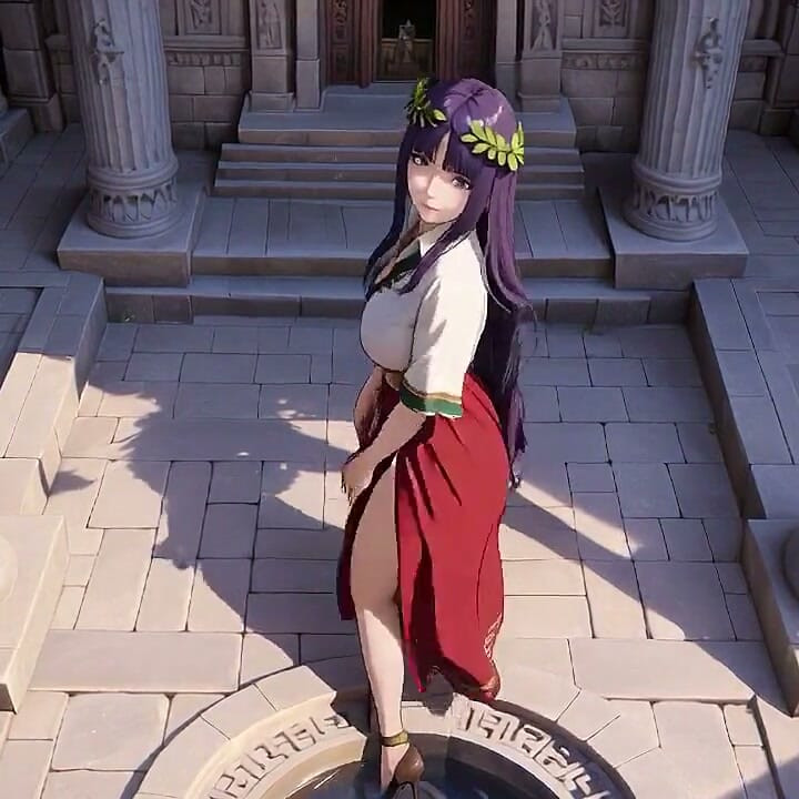 Purple Hairs Roman Holiday! Secrets Under the Red & White Robes