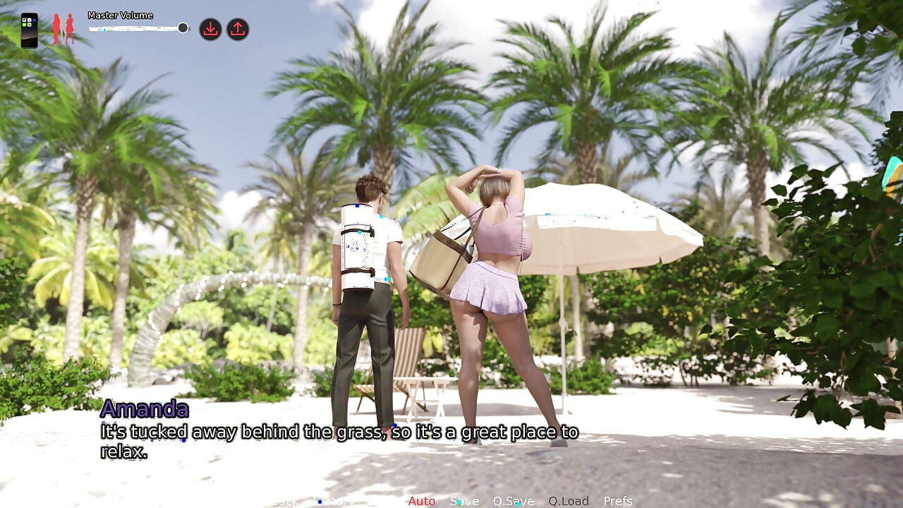 Milfheim 11 Bored with Husband, Hot MILF Amanda Lets Steven Give Her a Lewd Massage at the Beach
