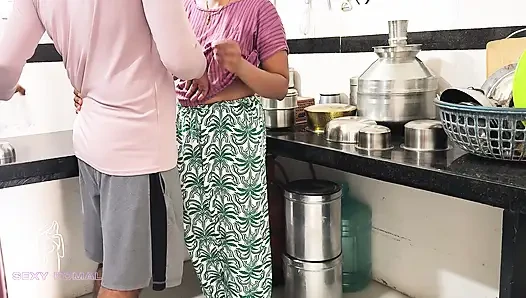 Komal wasn't cooking kitchen food, she was fucked from behind.