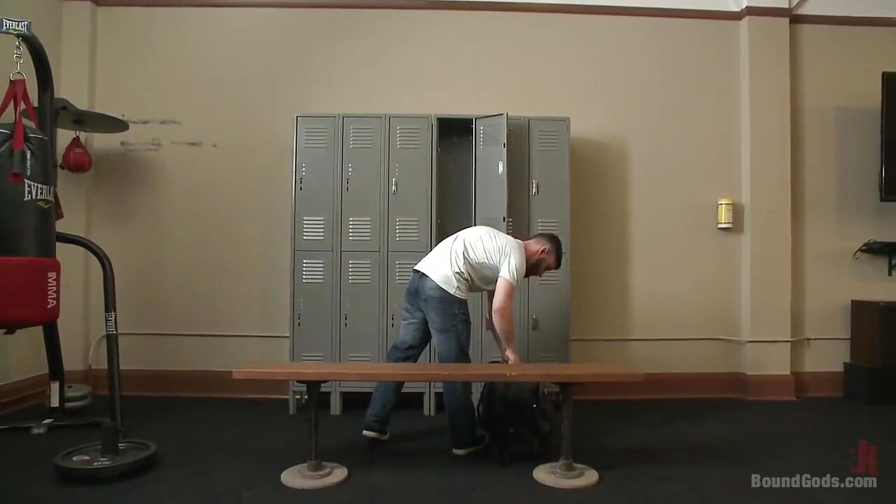 Hot Gym Stud Tormented and Fucked by the Creepy Handyman