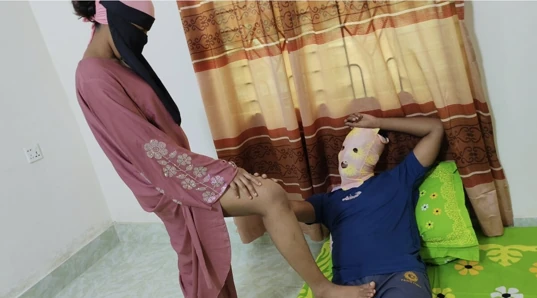 Hijabi stepmom want stepson big dick in her hairy pussy Desi hot xxx