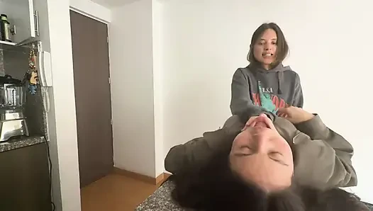 A Lesbian Dominates Me Before I Go to Work