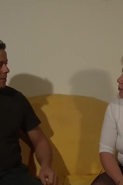 German Blonde BBW Granny Handles a Big Dick