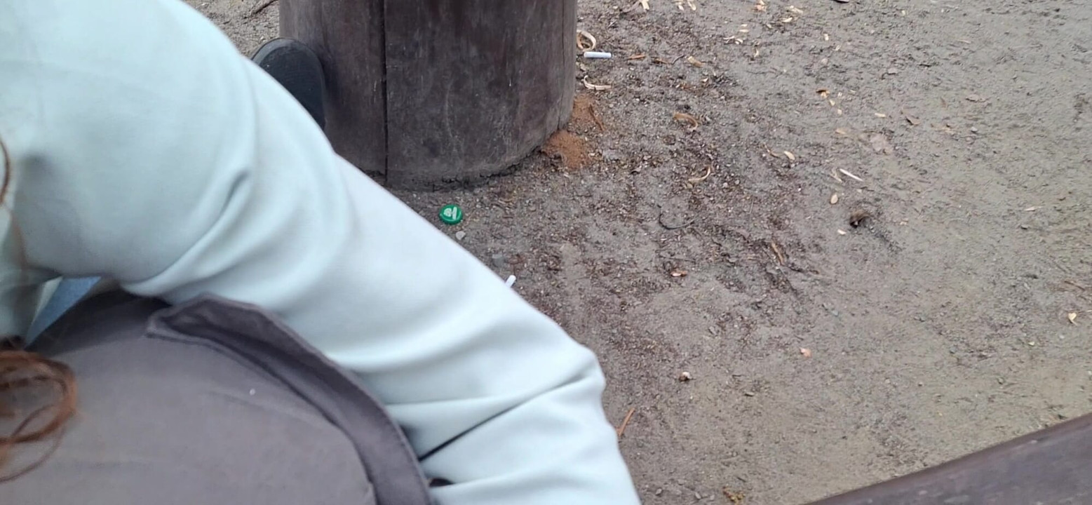 在戶外抽水