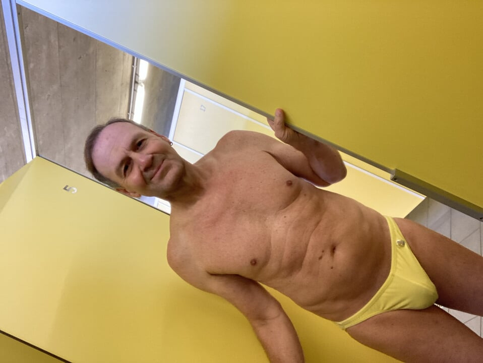 My yellow swimslip