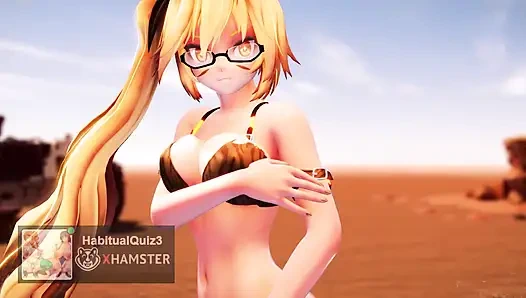 mmd r18 Neru Lewd Cam hat diesen Boom, unzüchtige milf-studentin, hartes büro, öffentliches hentai 3d