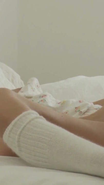 Slender lezzies with small boobs sharing a fat dildo | Clip 1