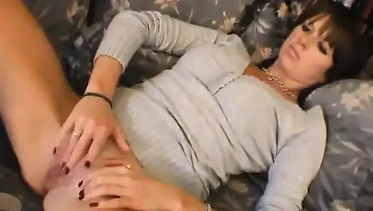 Myla White Panties& Fingers