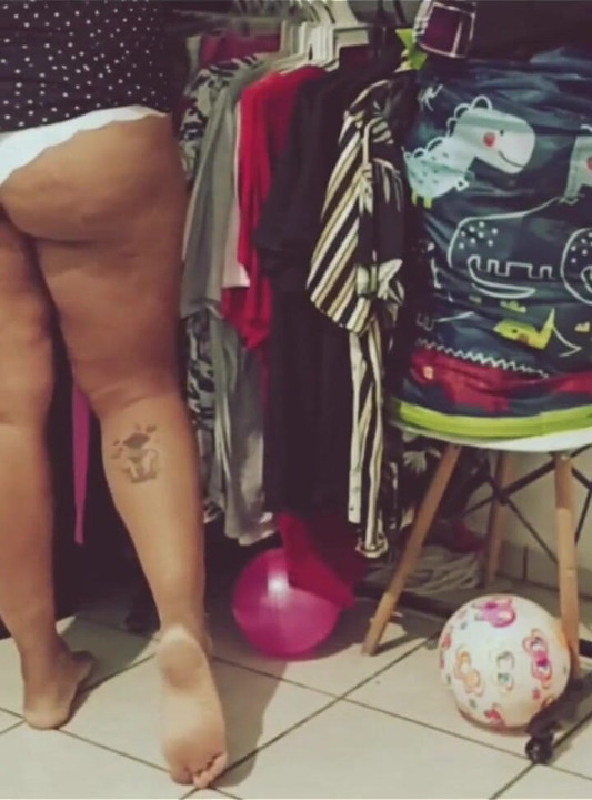 Mexican Chubby BBW Cleaning the Room
