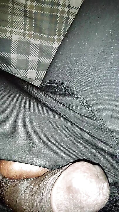 Big black cock BBC jacking off pissing in trap house sink