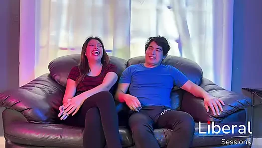 COUPLE OF FRIENDS FULFILL THEIR FANTASY OF HAVING A THREESOME