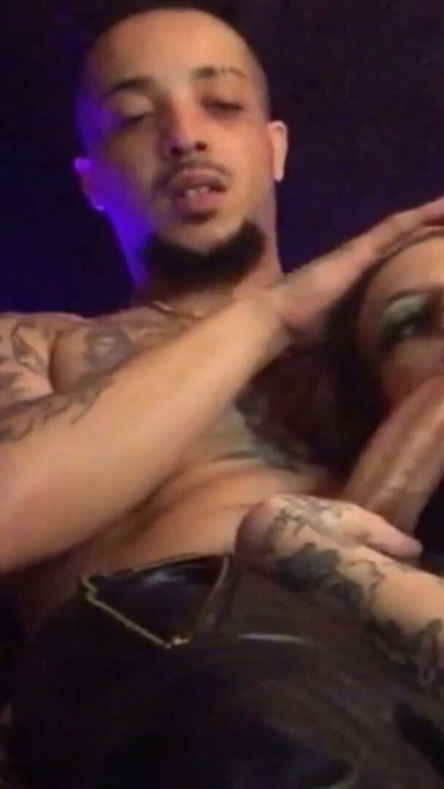 BlowJob & Leather - Big dick getting sucked by beautiful european tattooed french milf pawg in leather | Clip 1