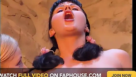 Schlampen Essen Großen Penis