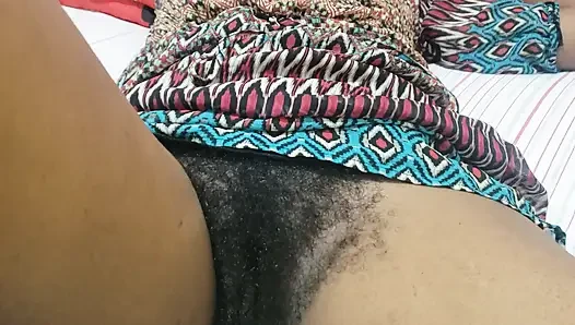 Cum on Hot MILF with Natural Hairy Pussy