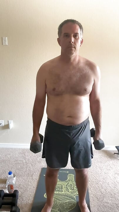Stretching and lifting weights