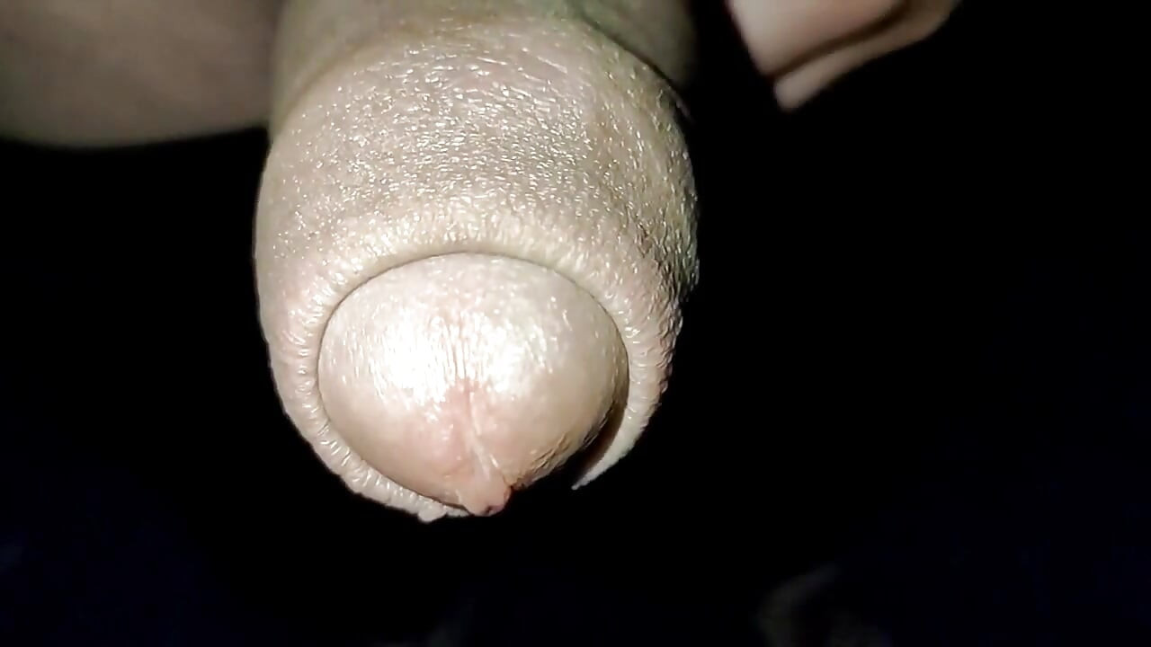 Close up Slow Motion - Cum Dripping Out of Uncut Cock