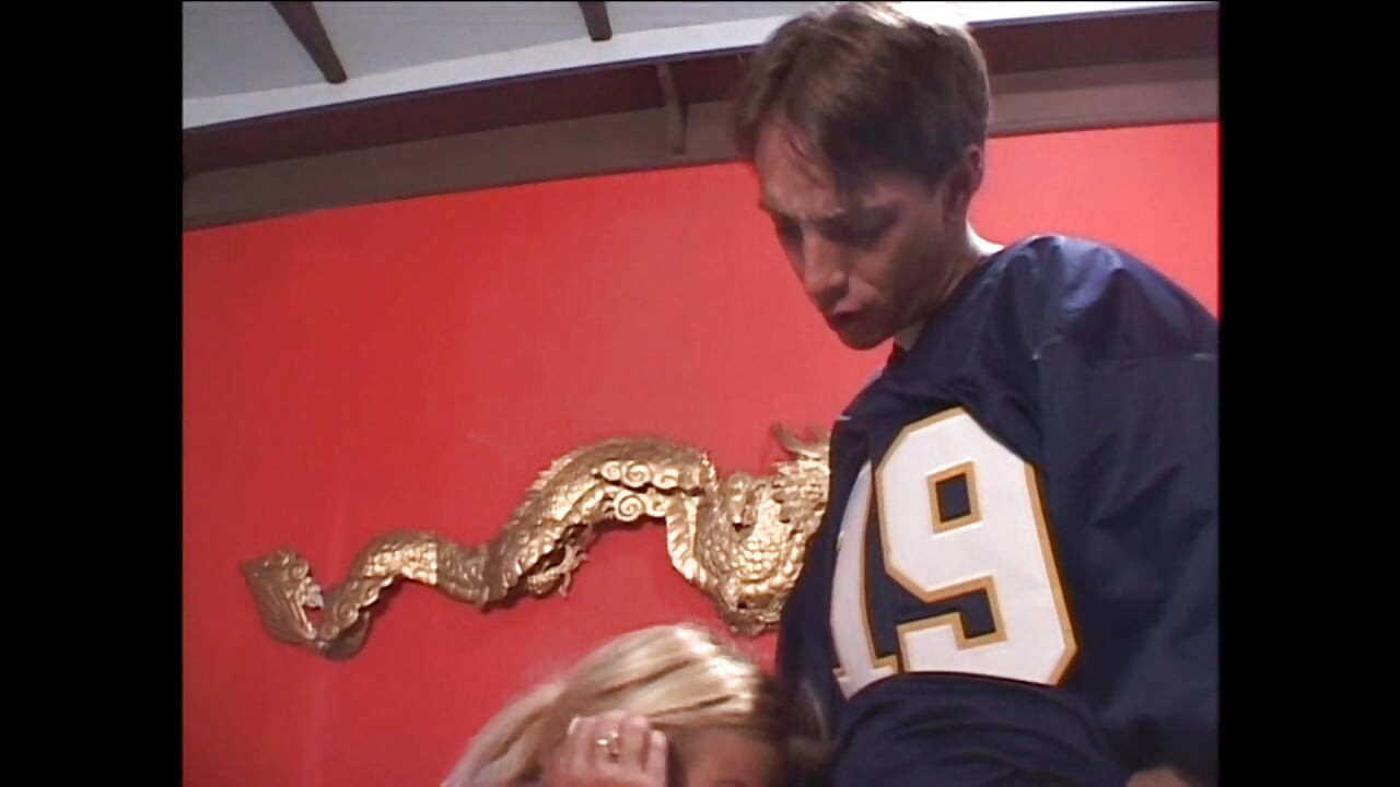 The Very Slutty and Busty Stepaunt Takes Her Nephew's Big Cock to Bed