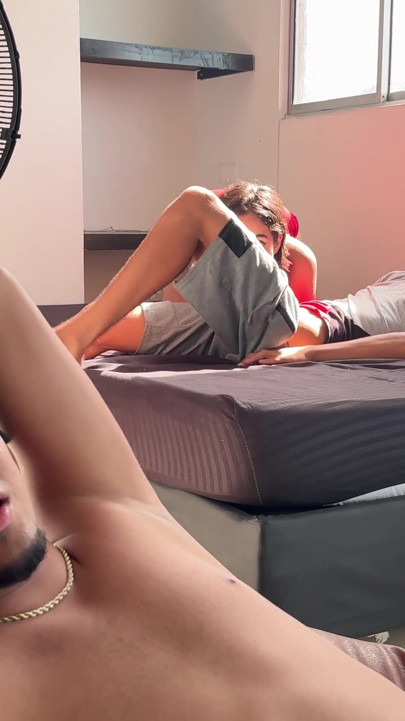 I fuck unknown guy who asks me for help and my foolish husband doesn't realize how rich he makes him. | Clip 1