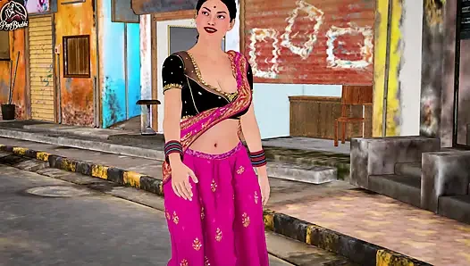 Indische desi bhabhi wird von reichem altem mann in haveli hart gefickt