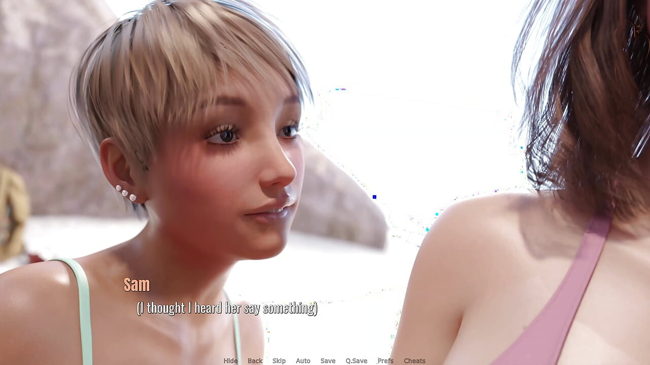 Awam MILF Amelie - Part 12 - Lucky Sam Enjoy a Steamy Beach Threesome-while Amelie Reads a Book