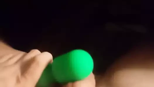 Püskürtme boşalmak ile bir değnek