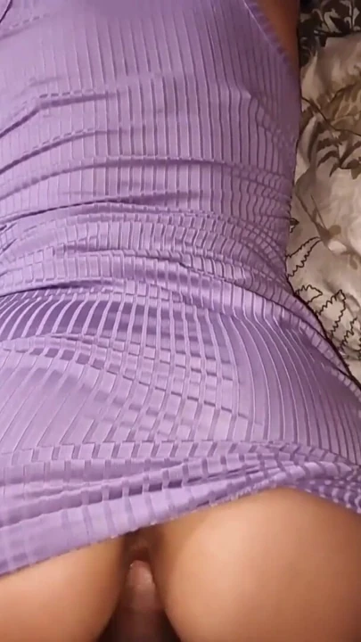 Sister-in-law stayed home alone, she left the door of her room open to provoke me lying down in a short dress without panties | Clip 1