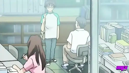 HENTAI PROS - vollbusige schönheiten regeln ihre gefühle, indem sie einen wilden dreier mit ihrem harten nachbarn teilen