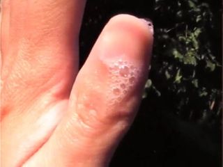 38 - ручной фетиш оливкового дерева с руками и ногтями (05 2014)