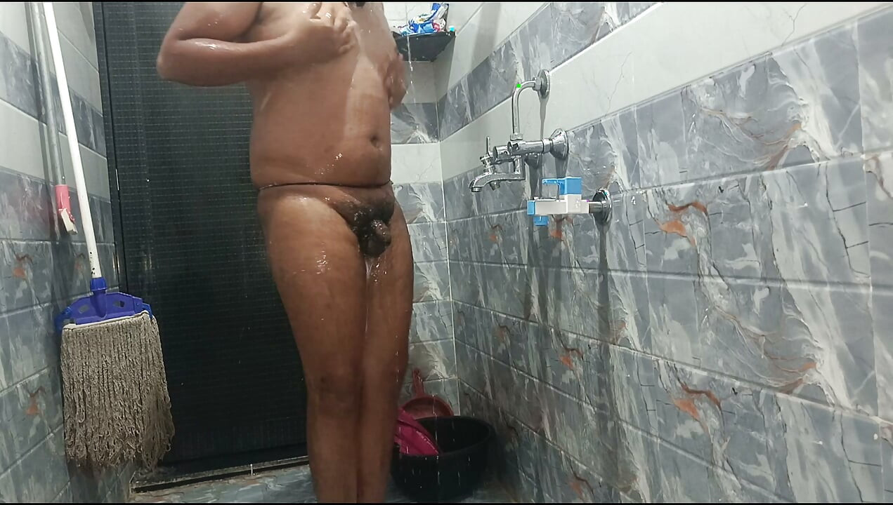 First time bathing in friends home he installed  cameras in bathroom