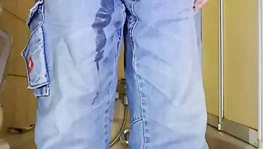 wetting jeans