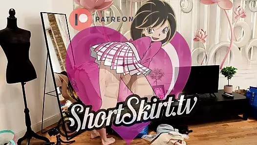 Two Hours 8 Minutes of Two Wonderfully Beautiful and Sexy College Girls Do a Try on Haul for Lingerie and Short Skirts