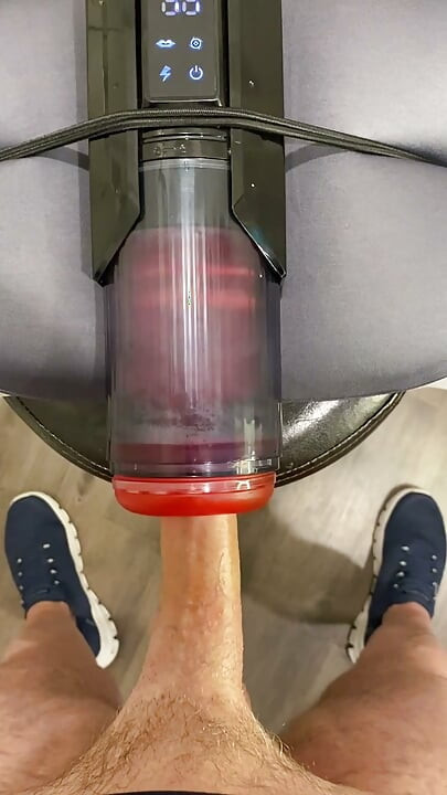 Gatling Toy Review and POV Demo with Three Cumshots!