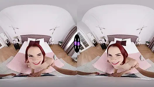 Horny Brunette Demands Fresh Cum From Shocked Dude - TmwVRnet