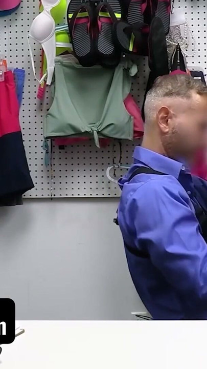 Thicc Babe Crystal Chase Lets Officer Cum On Her Massive Natural Tits In The Backroom - Shoplyfter | Clip 1