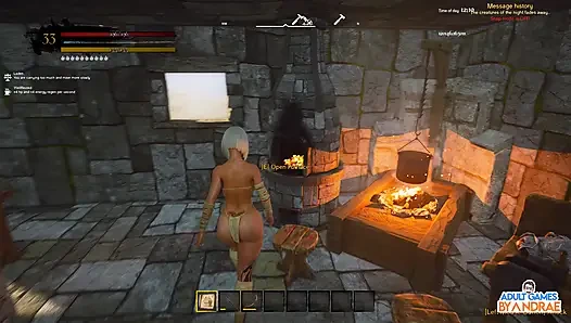 Ep11: Stonehouse Upgrades: Wicked Island'da oda/banyo ve bronz silah üretiliyor