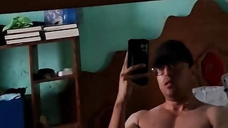 Cumming in slow motion infront of my mirror
